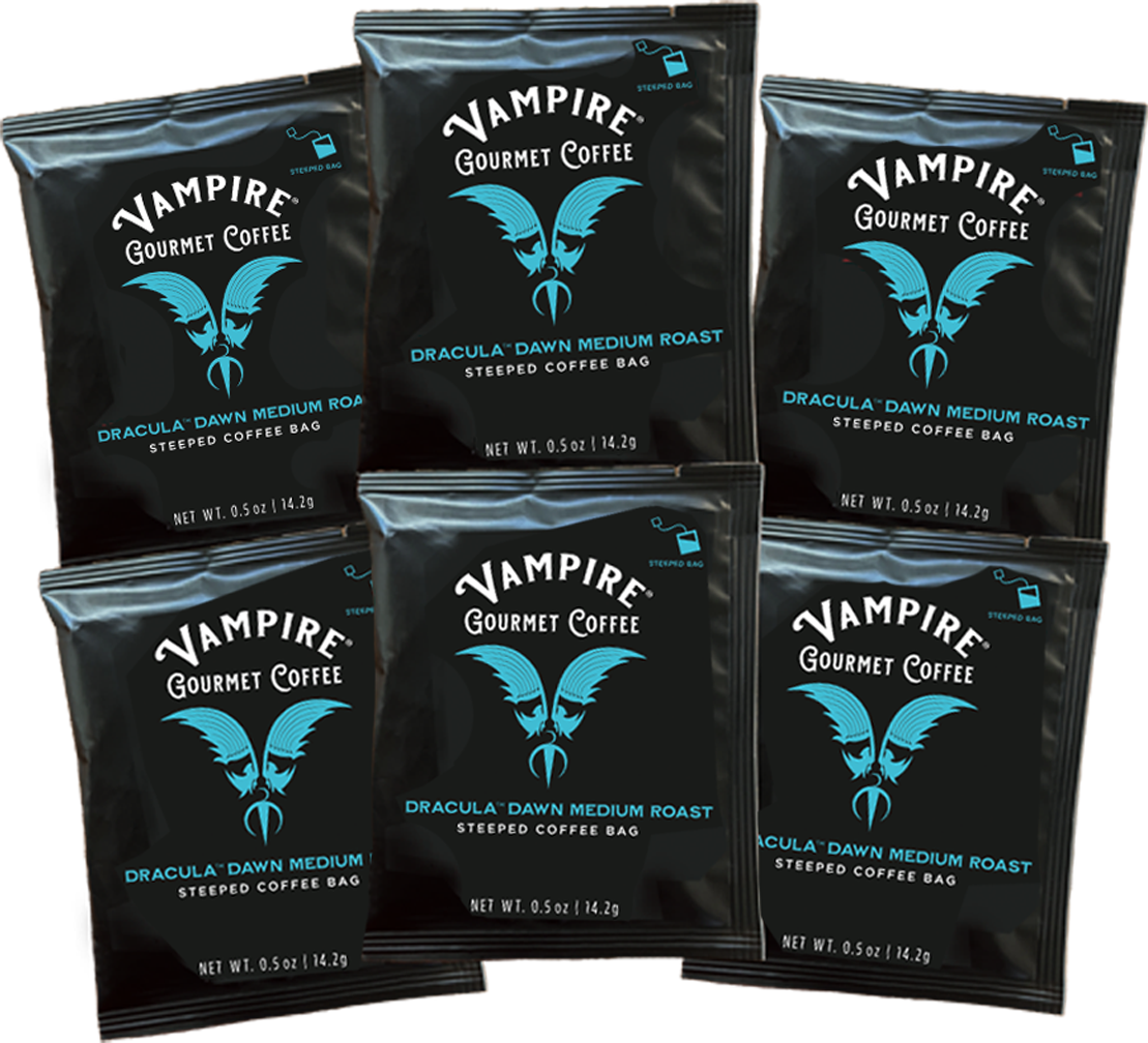 Vampire coffee single serving steep bag - Dracula Dawn Six Pack