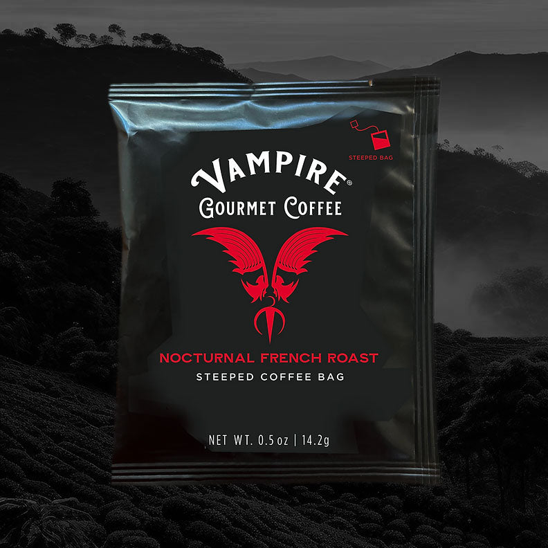Vampire coffee single serving steep bag - Nocturnal French Roast